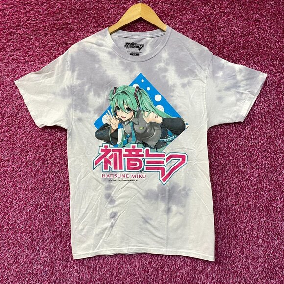 Hatsune Miku Graphic Design Tie Dye T-Shirt S/M - Picture 1 of 4